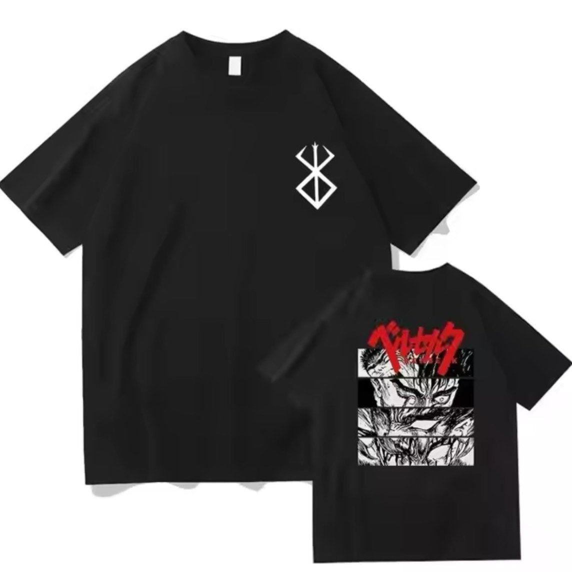 T-shirt Oversize "Berserk" avec Illustration à l'Arrière (Copie)